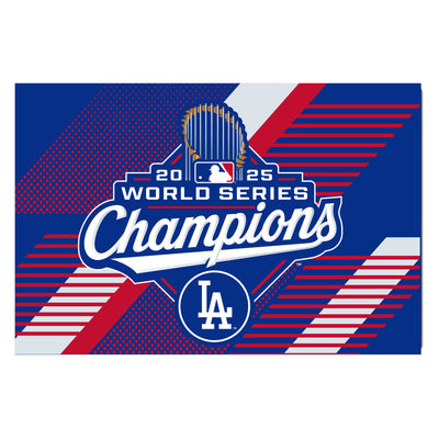 LA Dodgers 2025 World Series Champions Stater Mat 19x30