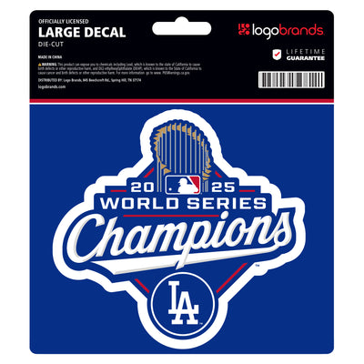 LA Dodgers 2025 World Series Champions Large Decal Sticker