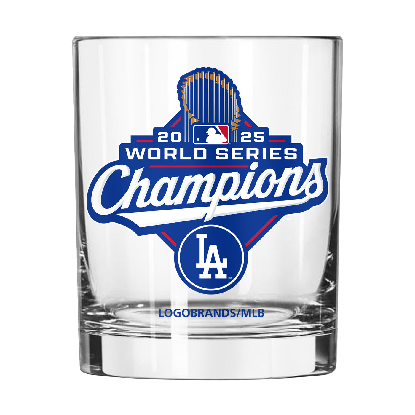LA Dodgers 2025 World Series Champions 14oz Rocks Glass