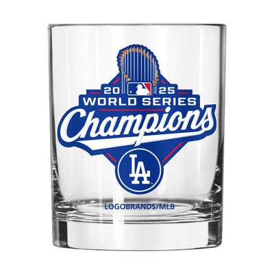 LA Dodgers 2025 World Series Champions 14oz Rocks Glass