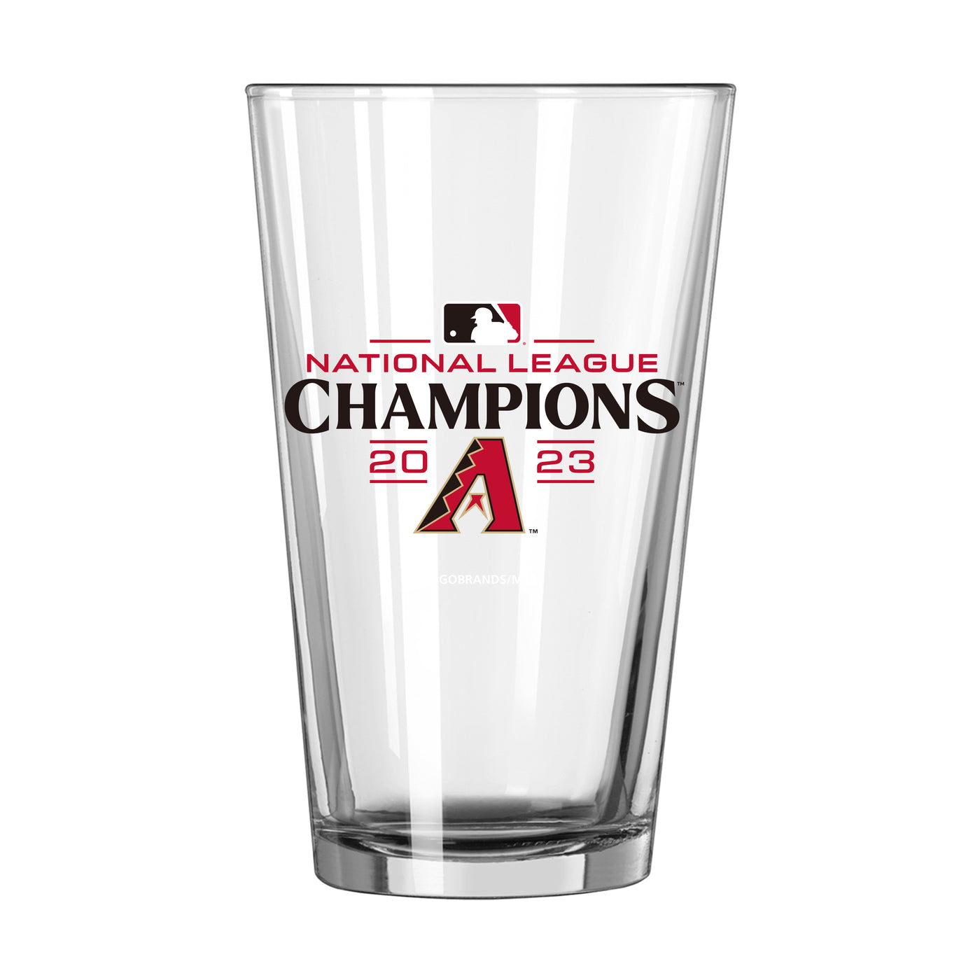 Arizona Diamondbacks 16oz 2023 NL Champions Roster Pint Glass