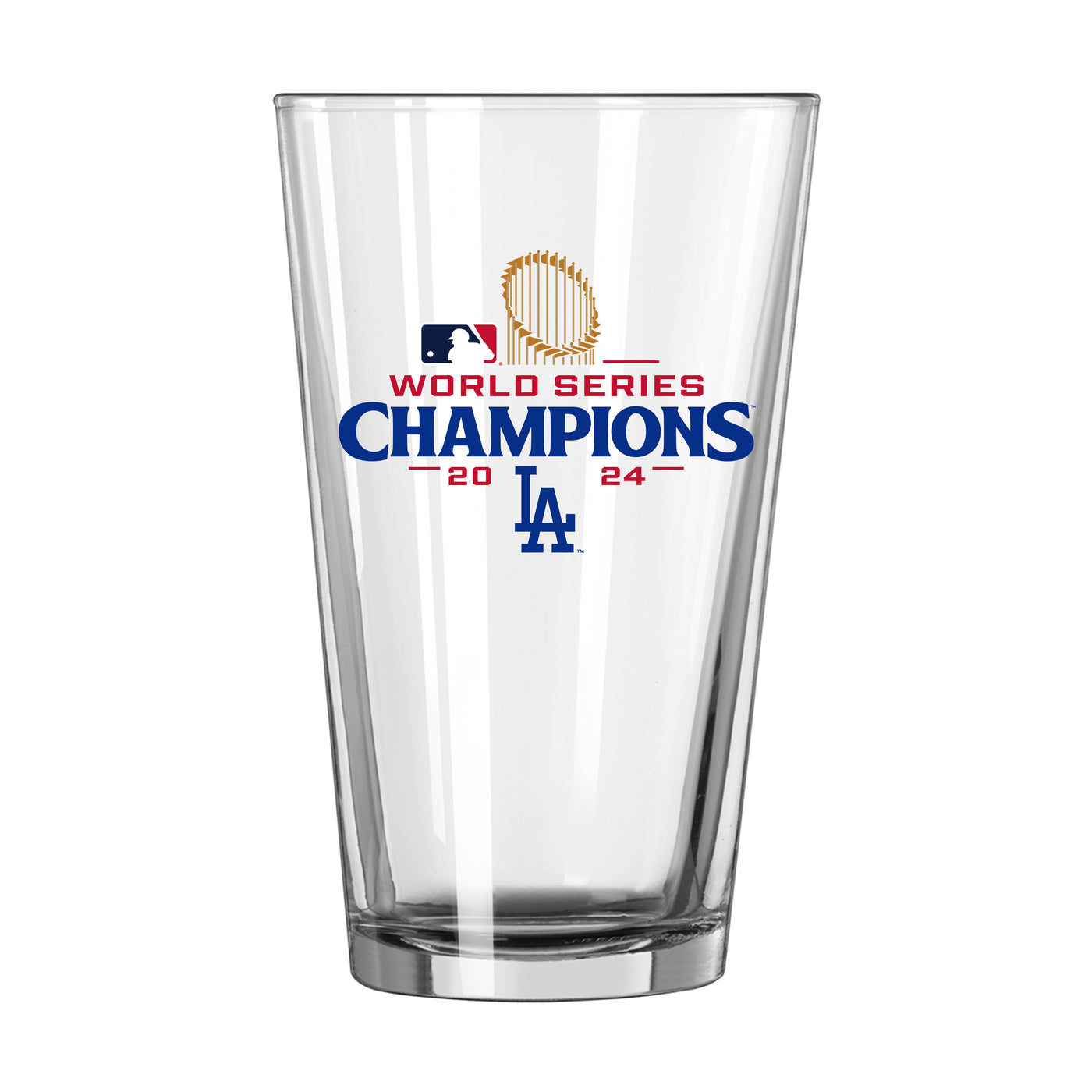 LA Dodgers 2024 World Series Champs 16oz Roster Pint Glass