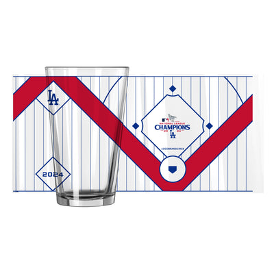 LA Dodgers 2024 National League Champs 16oz Wrap Pint Glass
