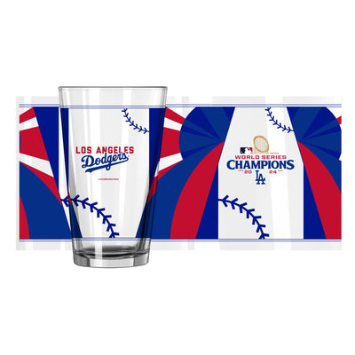 LA Dodgers 2024 World Series Champs 16oz Wrap Pint Glass