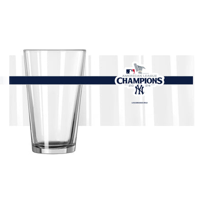 NY Yankees 2024 American League Champs 16oz Pint Glass