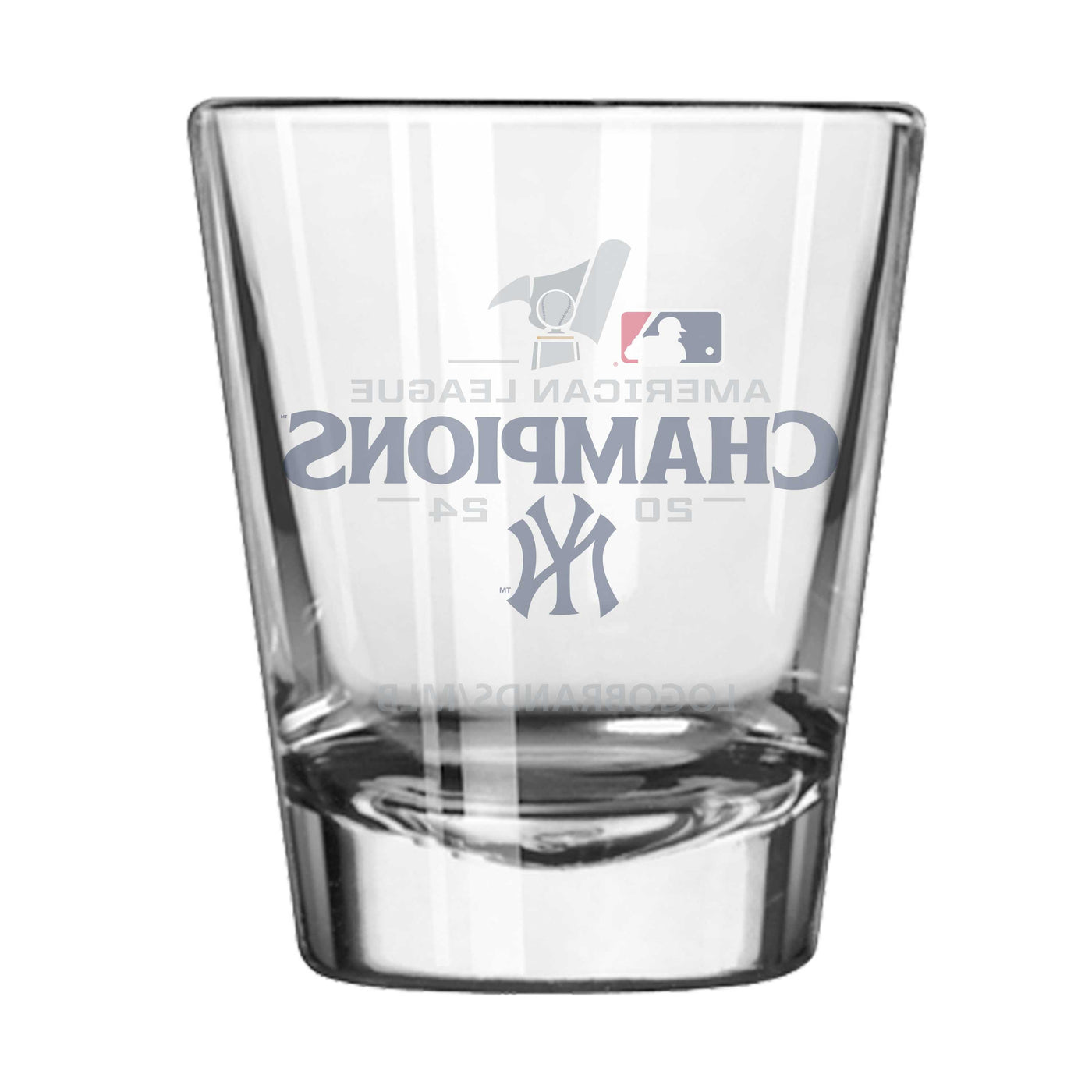 NY Yankees 2024 American League Champs 2oz Shot Glass