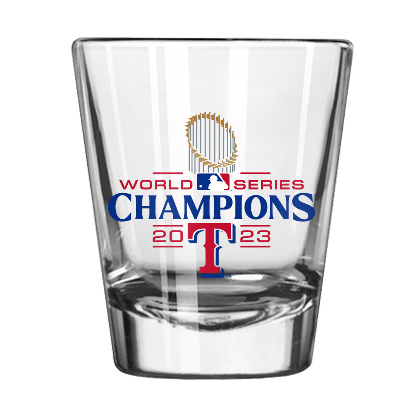 Texas Rangers 2oz 2023 World Series Champions Shot Glass
