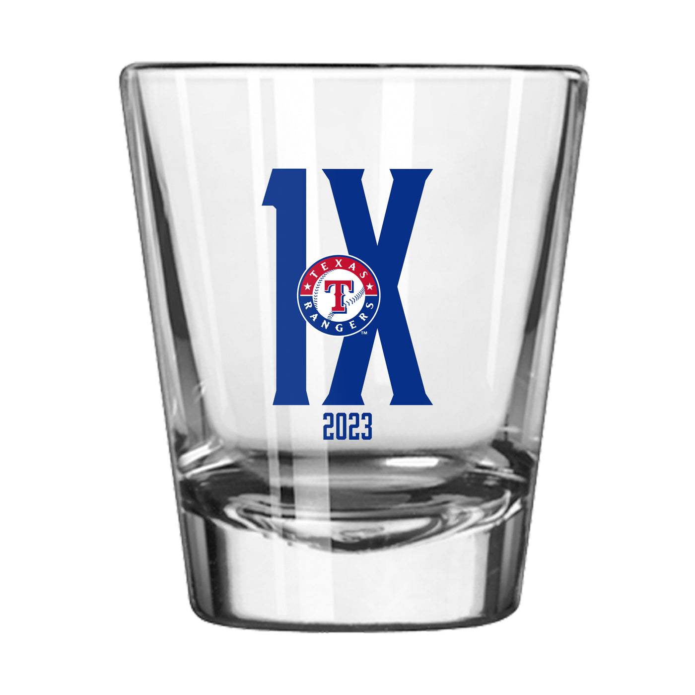 Texas Rangers 2oz 2023 World Series Champions Repeat Shot Glass