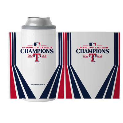 Texas Rangers 12oz 2023 AL Champions Slim Can Coolie