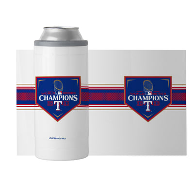 Texas Rangers 12oz 2023 World Series Champions Slim Can Coolie