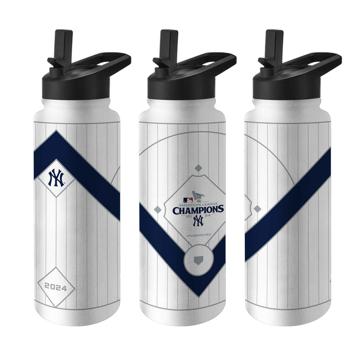 NY Yankees 2024 American League Champs 34oz Quencher Bottle