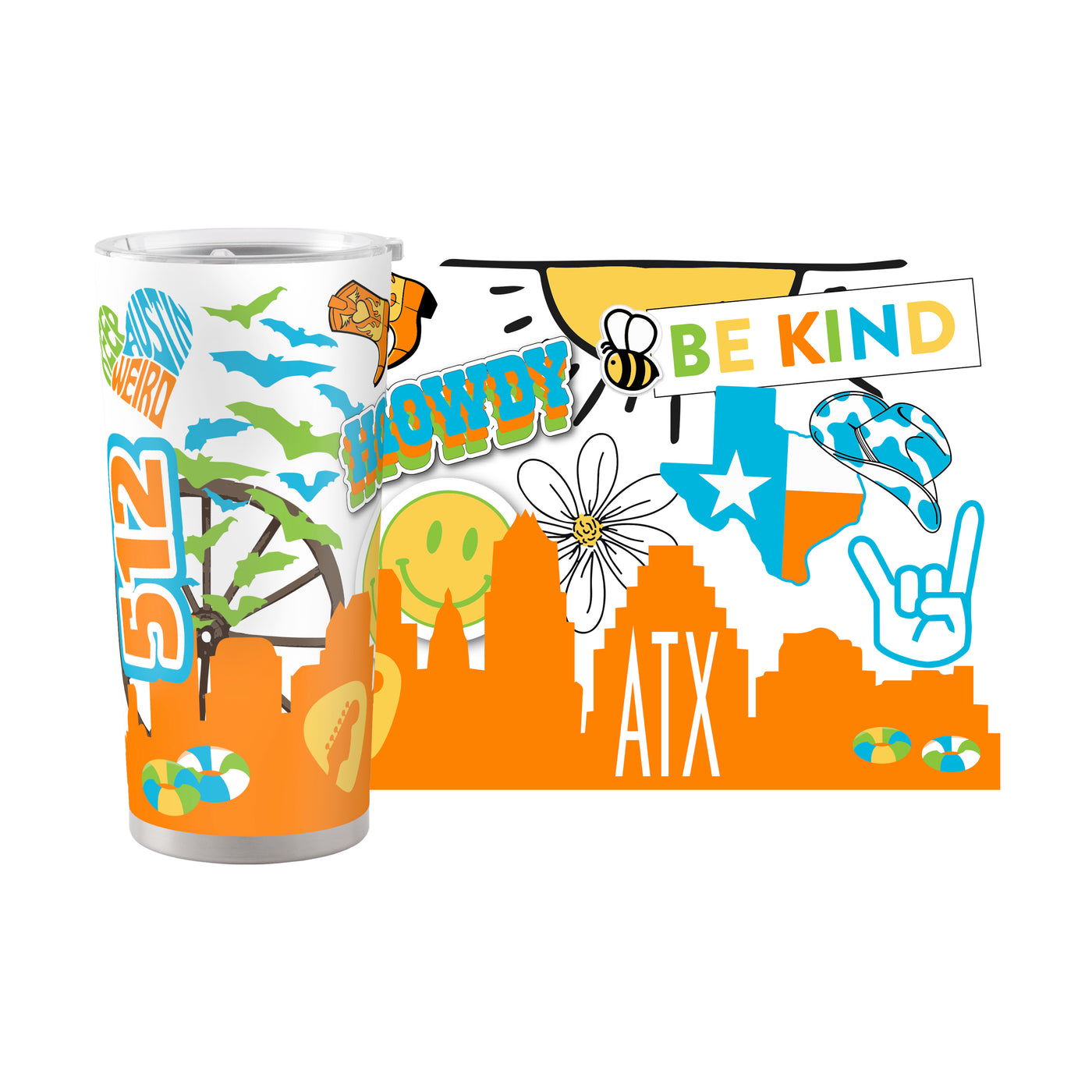 Austin 20oz Native Powder Coat Tumbler