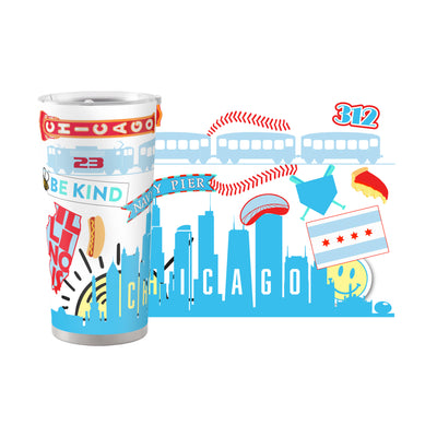 Chicago 20oz Native Powder Coat Tumbler