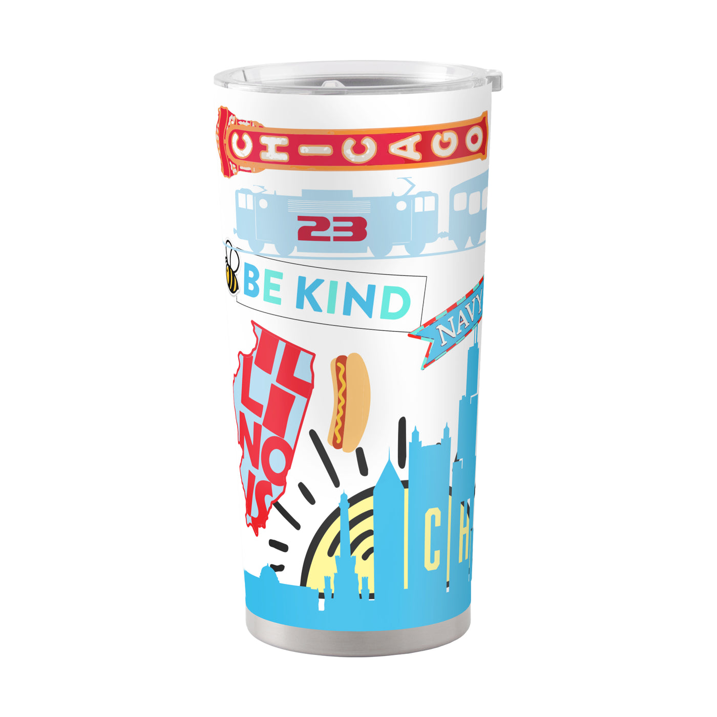 Chicago 20oz Native Powder Coat Tumbler