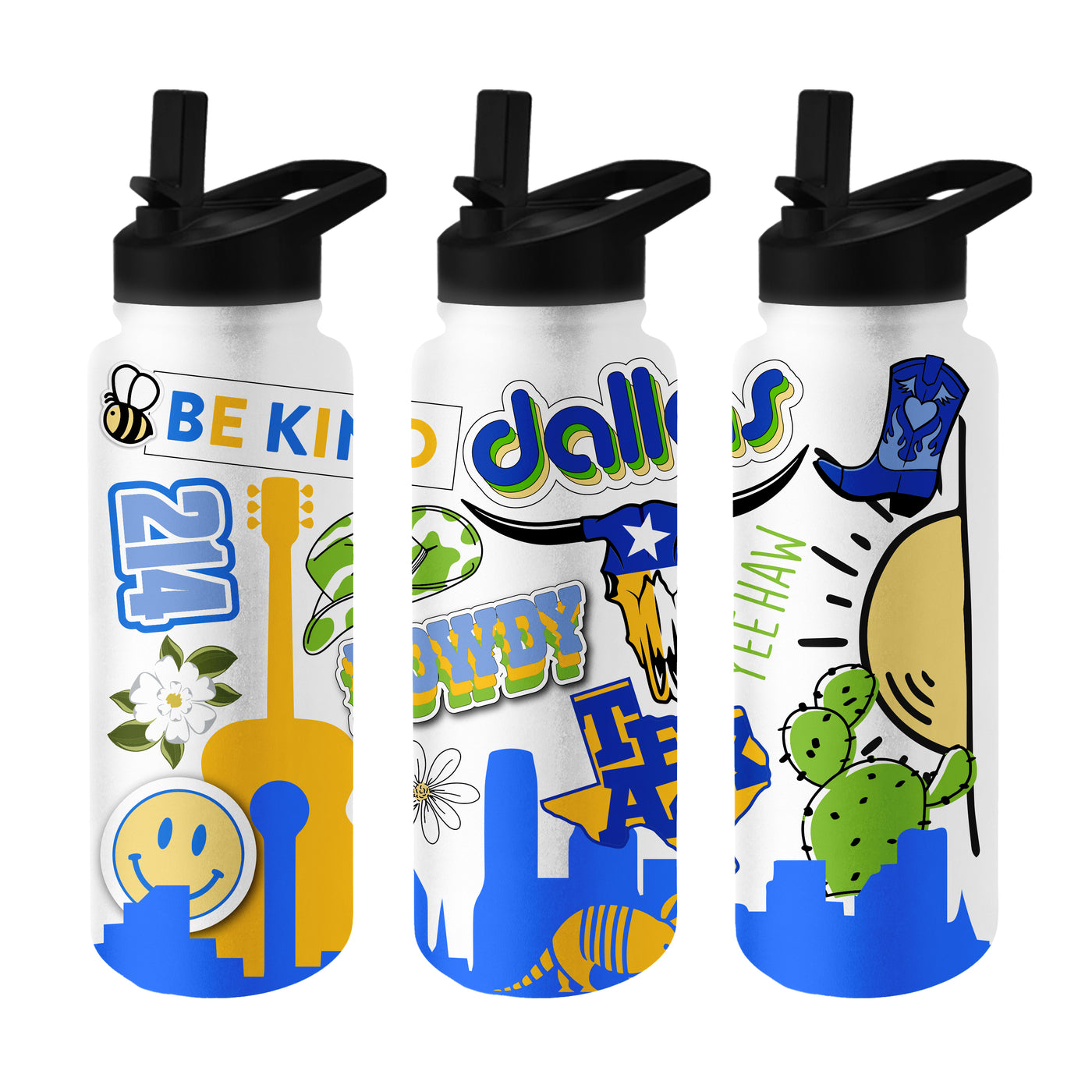 Dallas 34oz Native Quencher Bottle