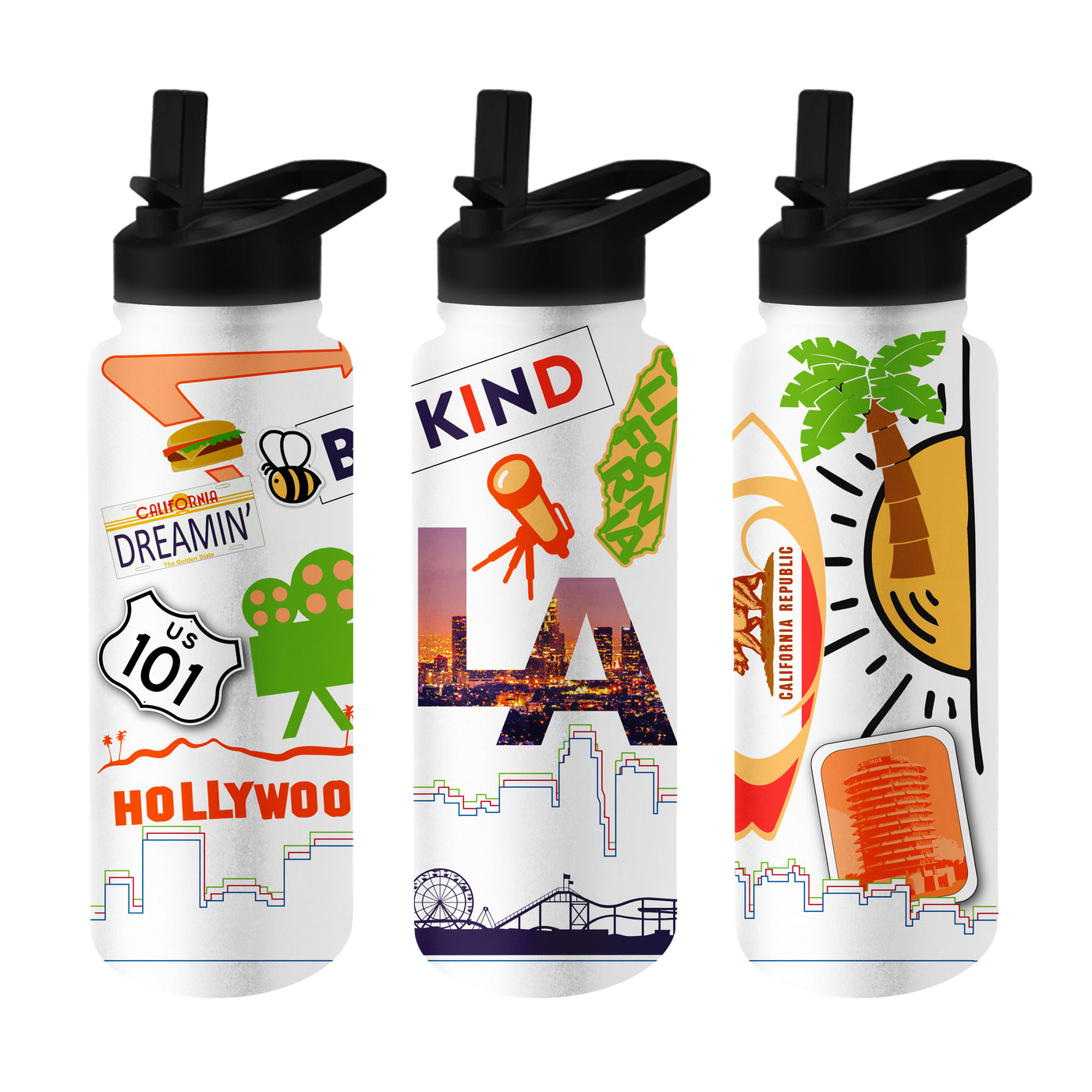 Los Angeles 34oz Native Quencher Bottle
