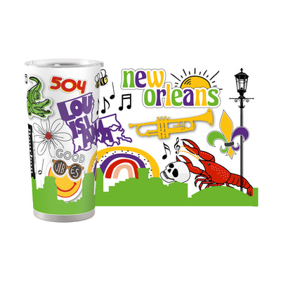 New Orleans 20oz Native Powder Coat Tumbler