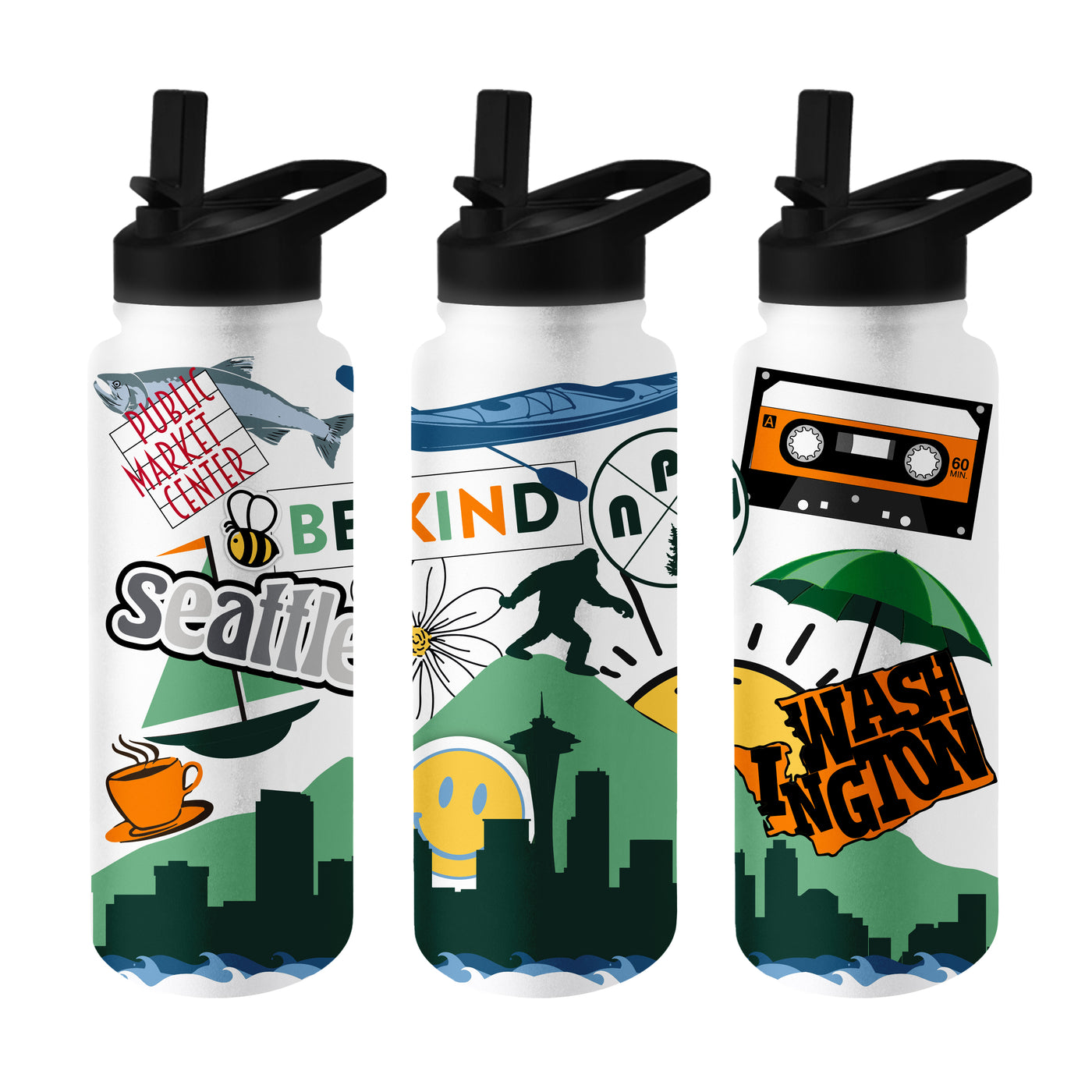 Seattle 34oz Native Quencher Bottle