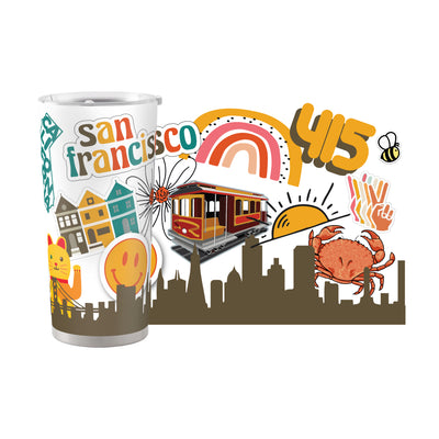 San Francisco 20oz Native Powder Coat Tumbler