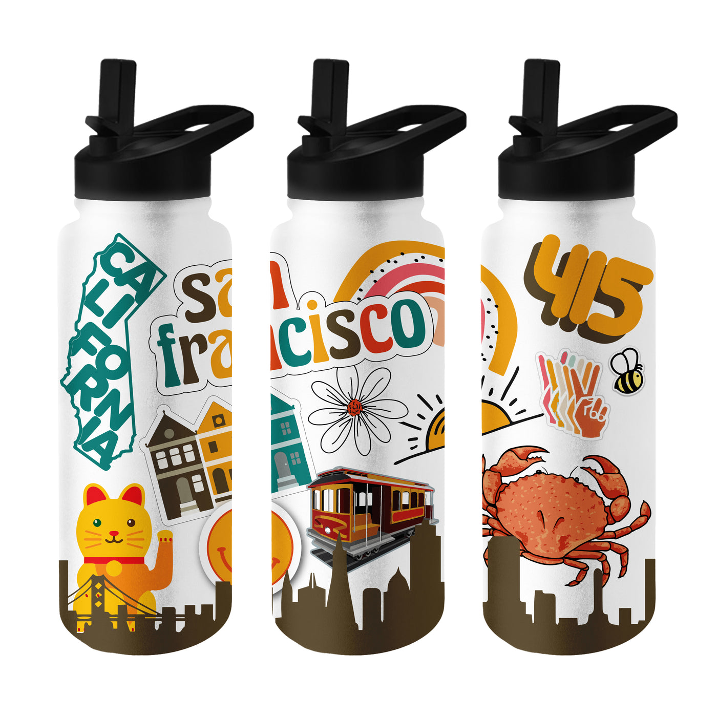 San Francisco 34oz Native Quencher Bottle