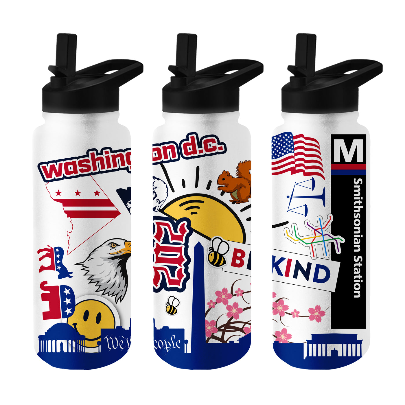 Washington DC 34oz Native Quencher Bottle