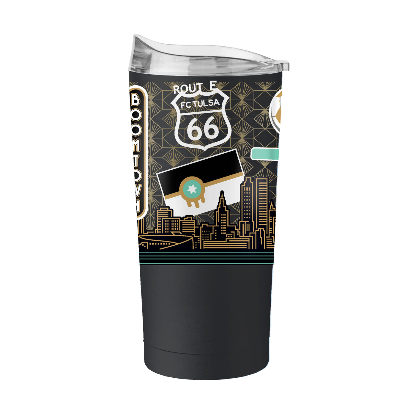 Tulsa FC 20oz Native Powder Coat Tumbler