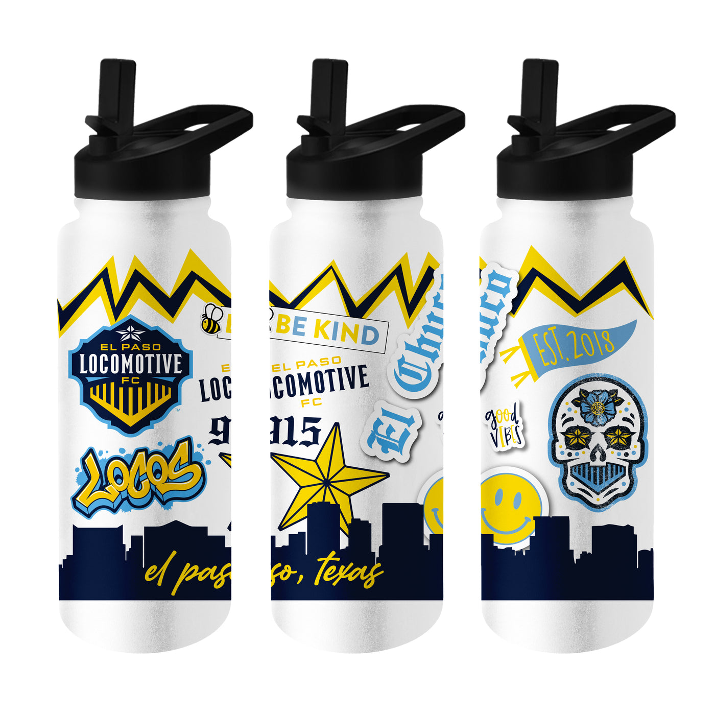 El Paso Locomotives 34oz Native Quencher Bottle
