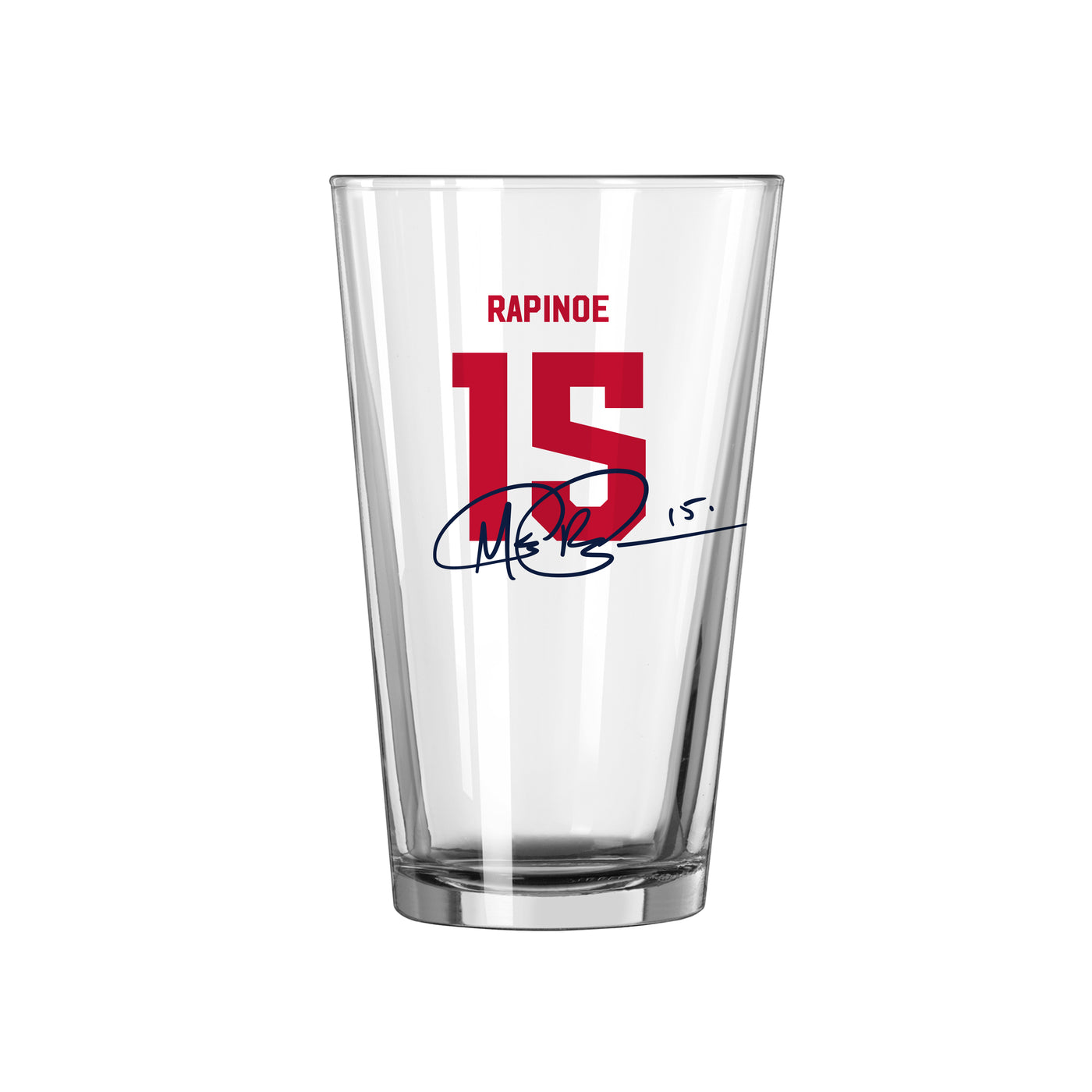 US Womens Soccer Megan Rapinoe 16oz Pint Glass - Logo Brands