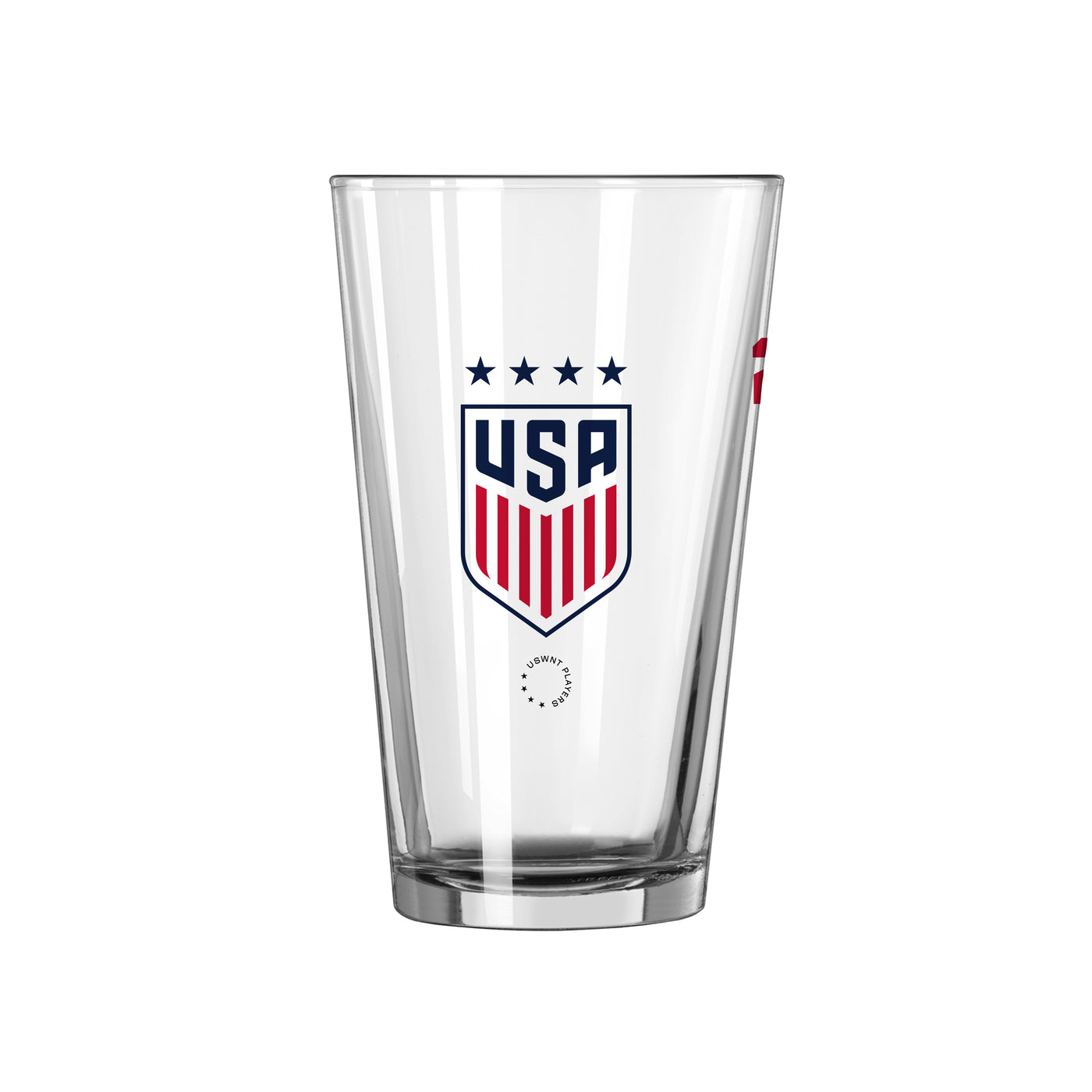 US Womens Soccer Roster 16oz Pint Glass - Logo Brands