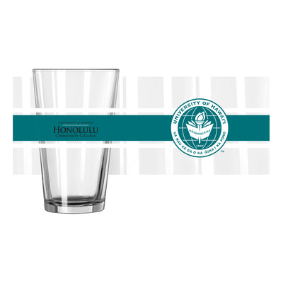 Hawaii - Honolulu 16oz Stripe Pint Glass