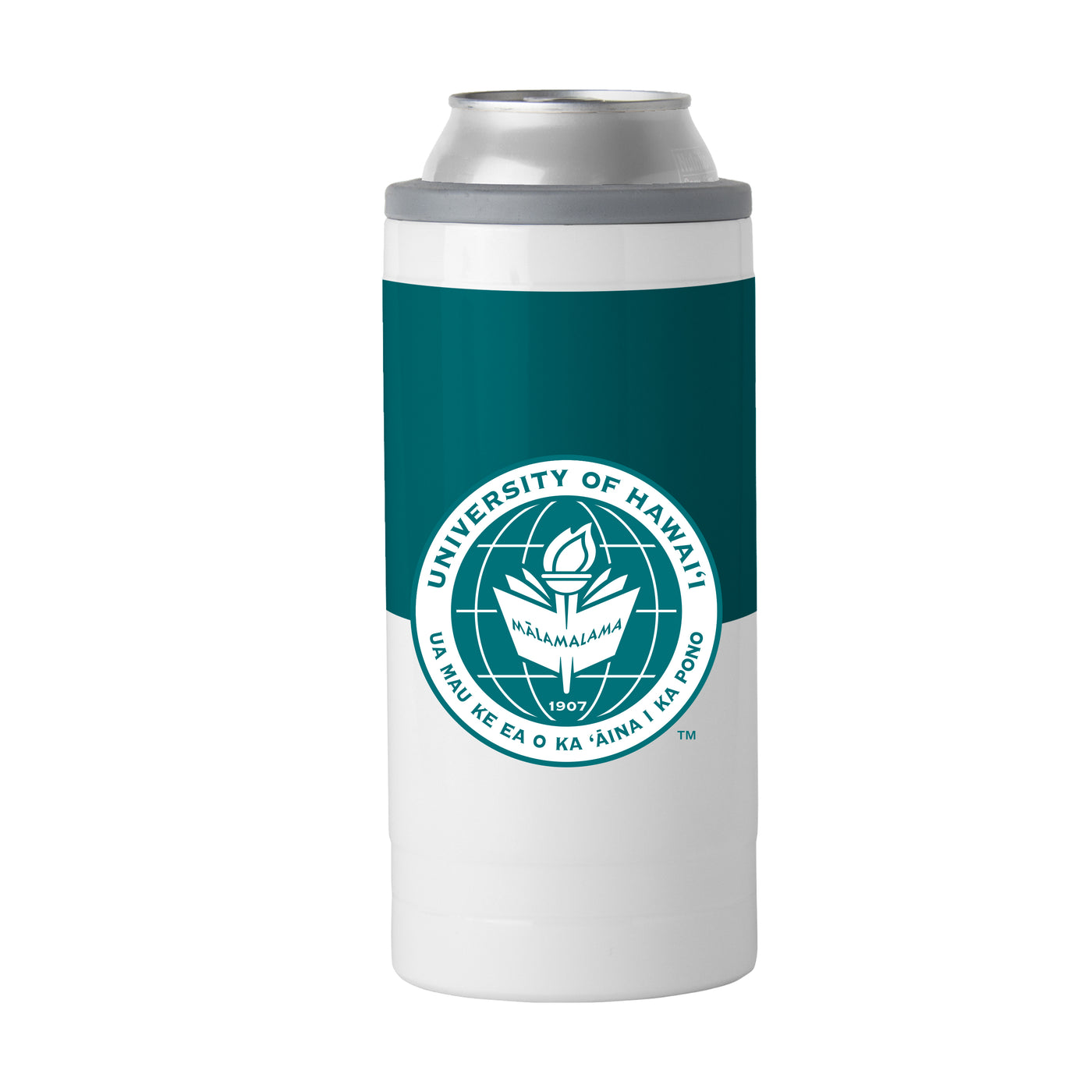 Hawaii - Honolulu 12oz Colorblock Slim Can Coolie