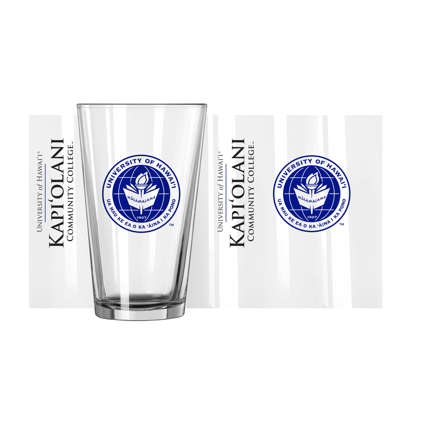 Hawaii - Kapi'olani 16oz Gameday Pint Glass