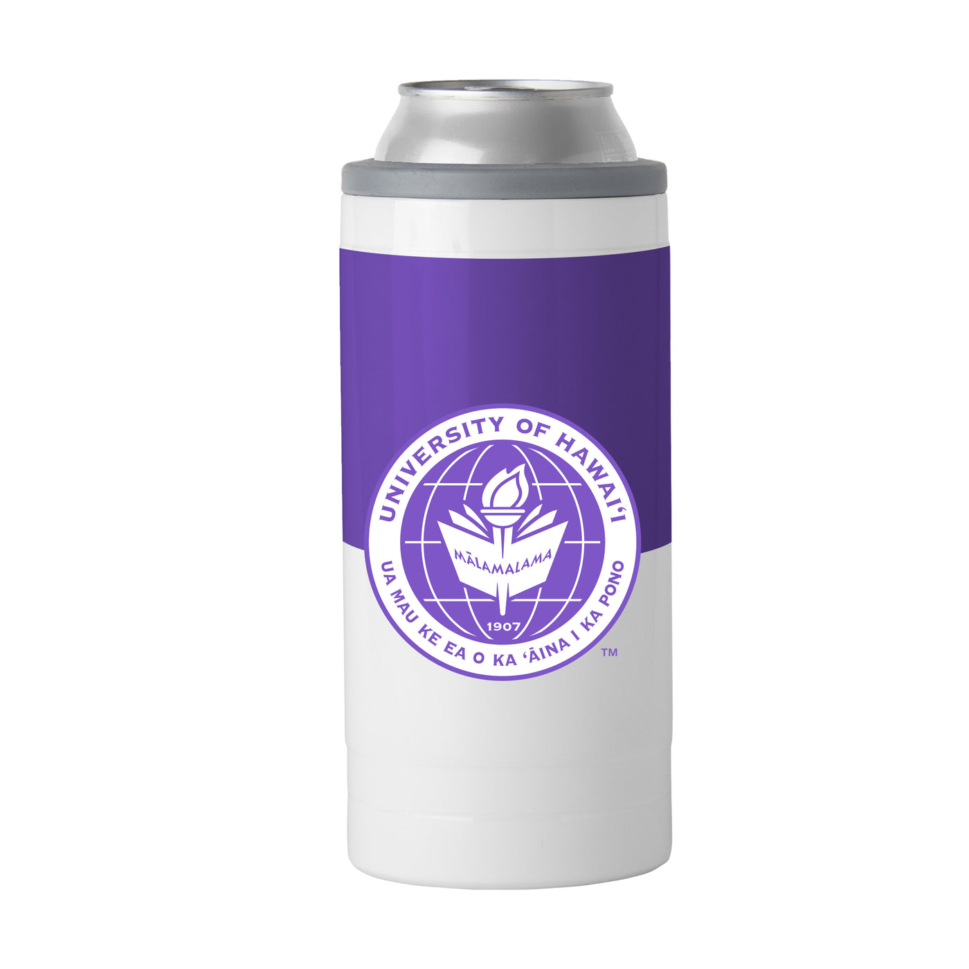 Hawaii - Kaua'i 12oz Colorblock Slim Can Coolie - Logo Brands