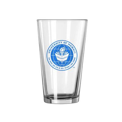 Hawaii - Leeward 16oz Gameday Pint Glass - Logo Brands