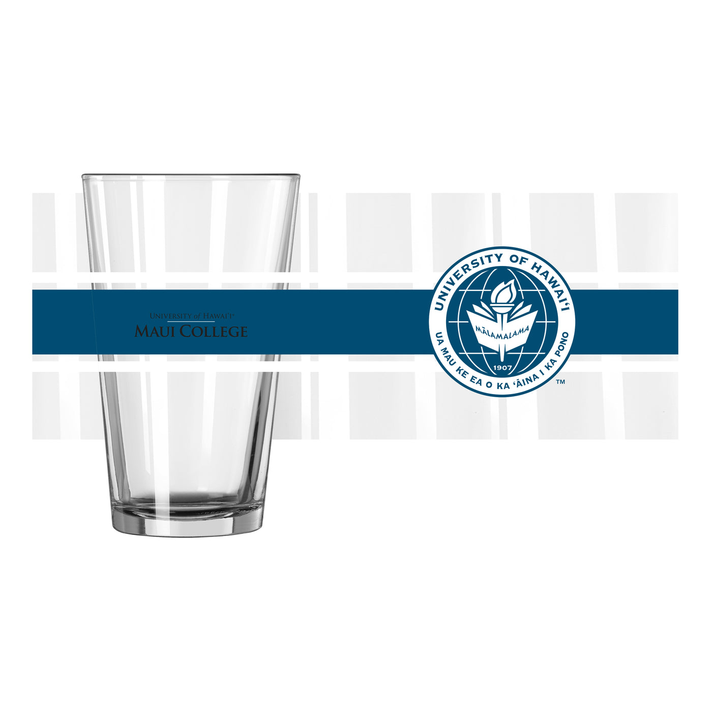 Hawaii - Maui 16oz Stripe Pint Glass