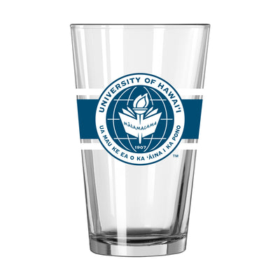 Hawaii - Maui 16oz Stripe Pint Glass - Logo Brands