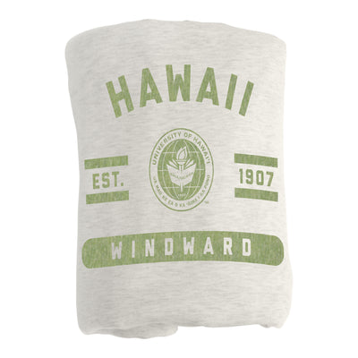 Hawaii - Windward Sublimated Sweatshirt Blanket - Logo Brands