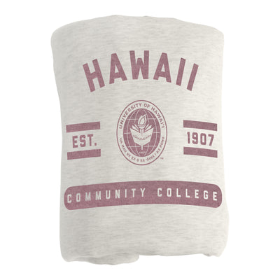 Hawaii Community Colleges Sublimated Sweatshirt Blanket - Logo Brands