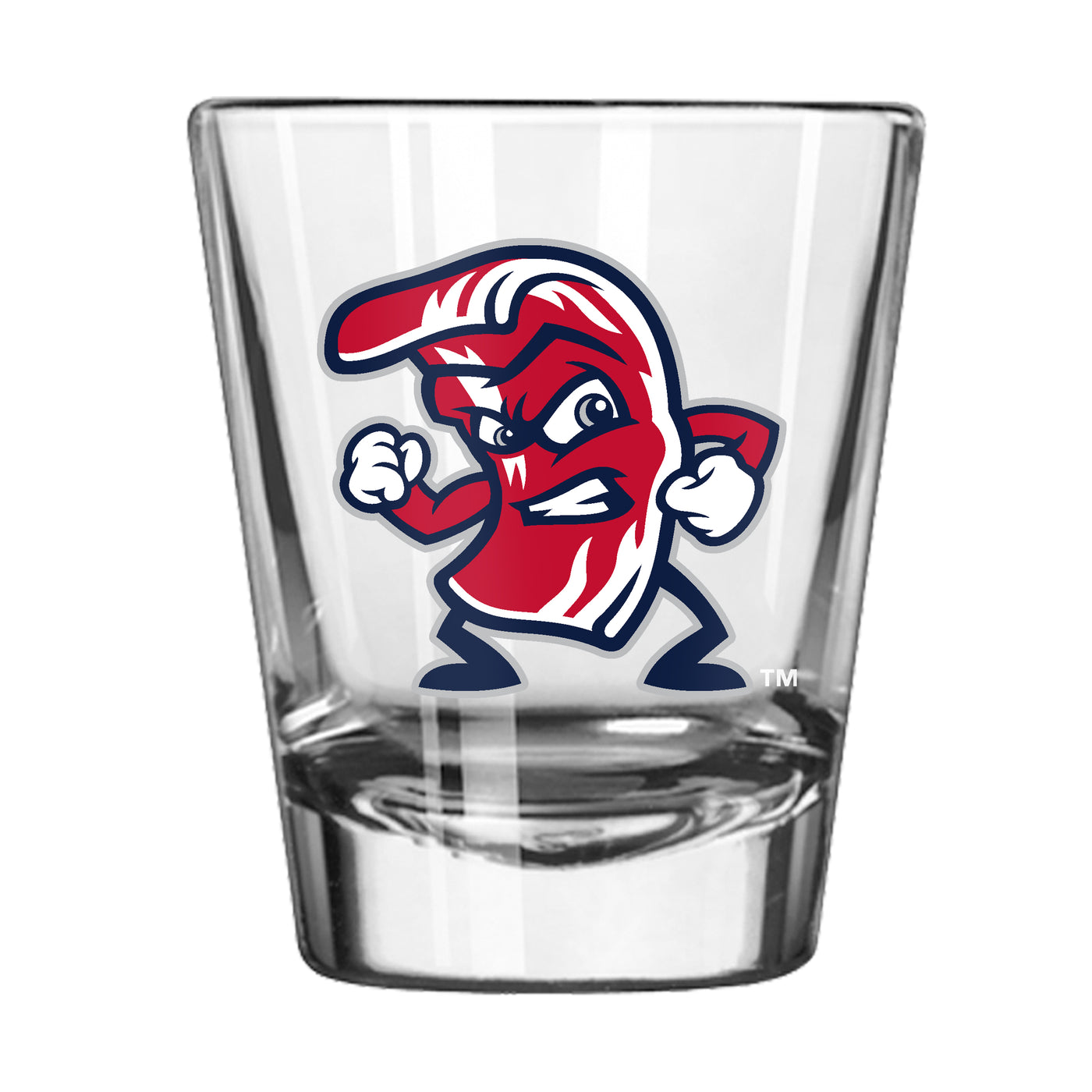 Lehigh Valley IronPigs Angry Bacon 2oz Flipside Shot Glass