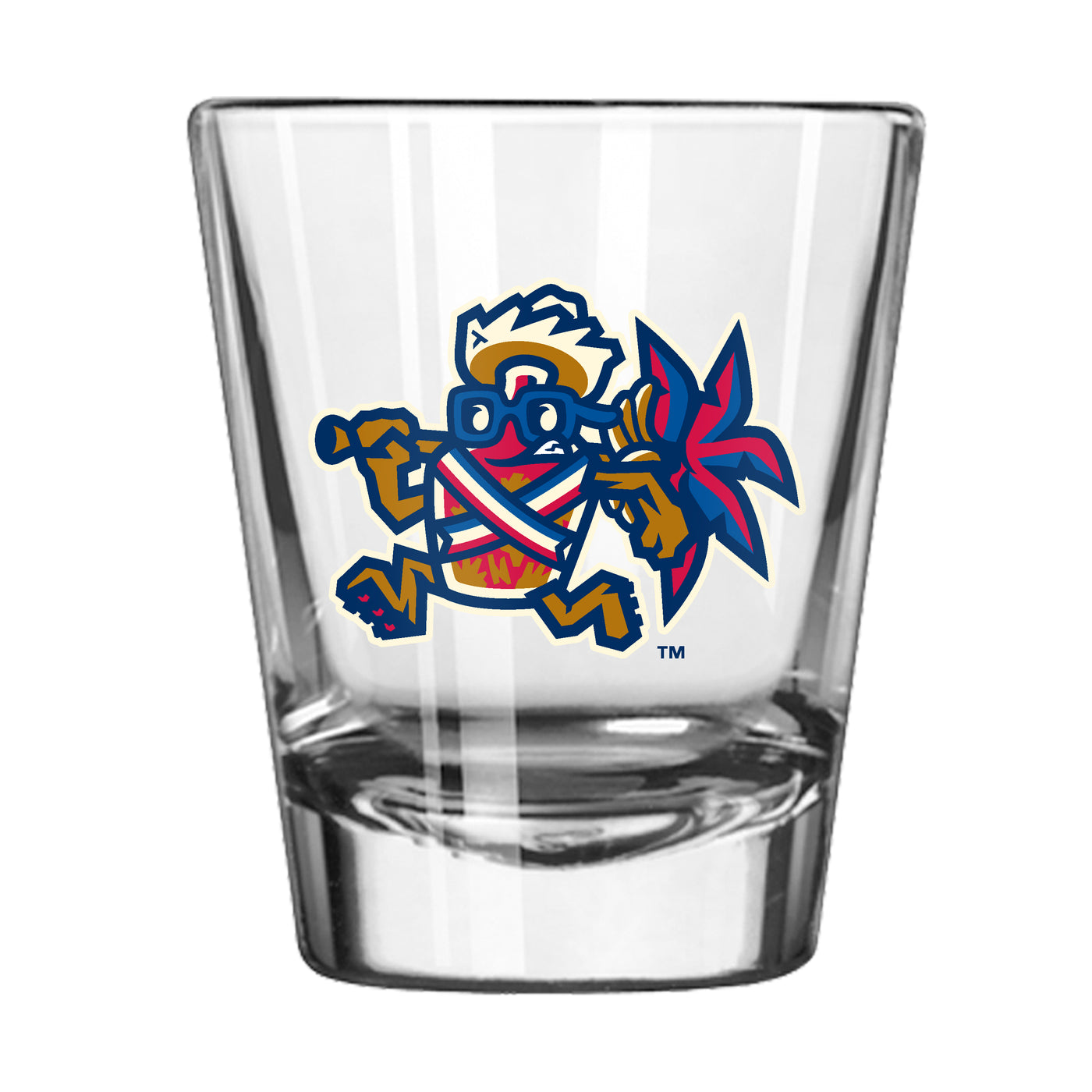 Lehigh Valley IronPigs Mamajuana Running 2oz Flipside Shot Glass