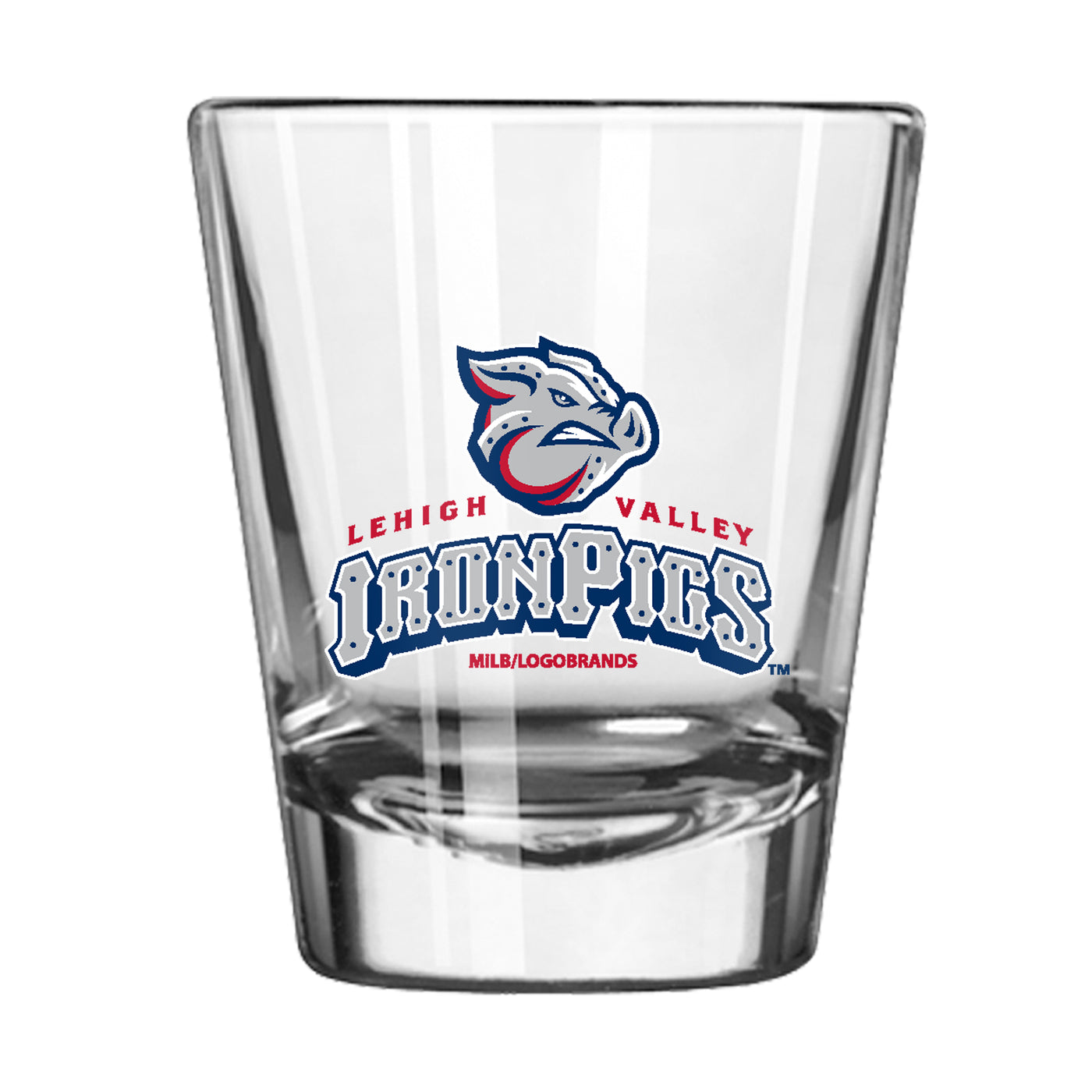 Lehigh Valley IronPigs 2oz Logo Shot Glass
