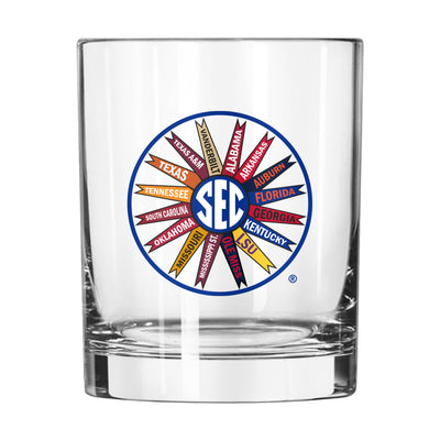 Southeastern Conference (SEC) 14oz Gameday Rocks Glass