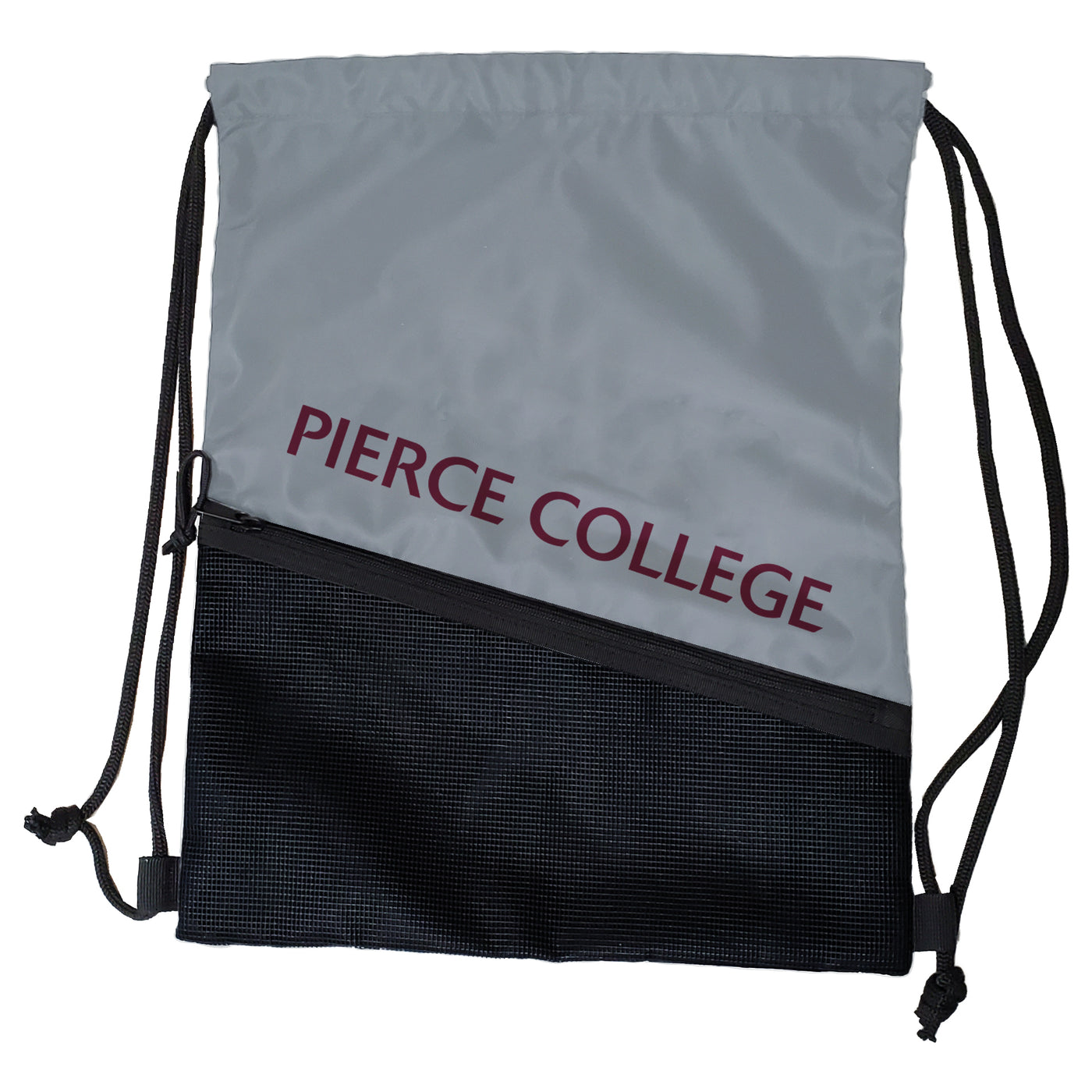 Pierce College Gray Tilt Backsack