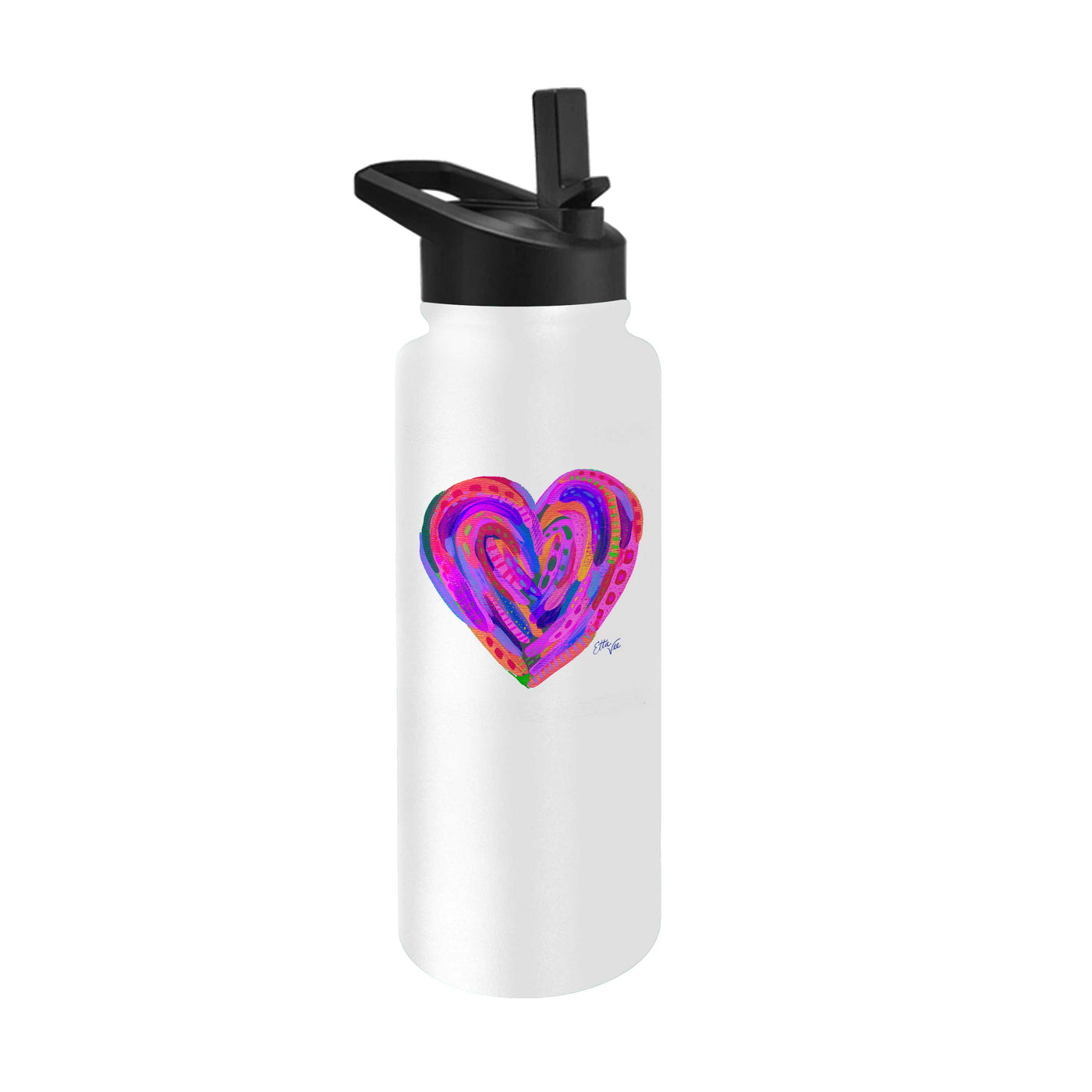 EttaVee 34oz Purple Heart Quencher Bottle