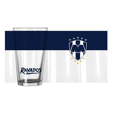 Monterrey FC 16oz Colorblock Pint Glass - Logo Brands