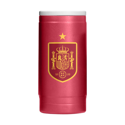 Spain FC 12oz Flipside Powder Coat Slim Can Coolie - Logo Brands
