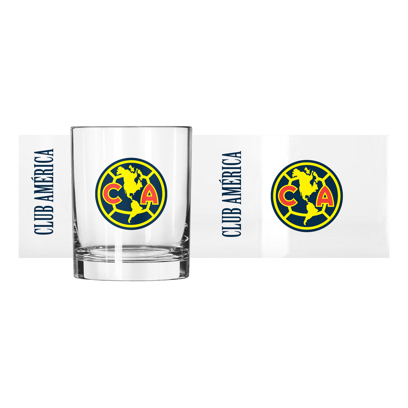 Club America FC 14oz Gameday Rocks Glass