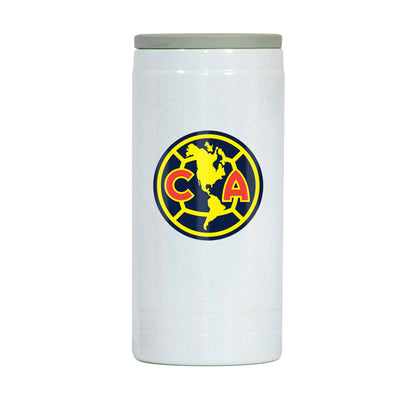 Club America FC 12oz Logo Iridescent Slim Coolie - Logo Brands