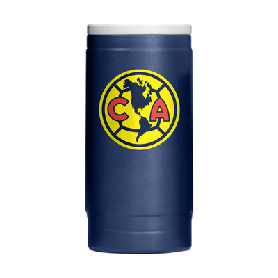 Club America FC 12oz Logo Powder Coat Slim Can Coolie - Logo Brands