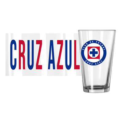 Cruz Azul FC 16oz Overtime Pint Glass - Logo Brands